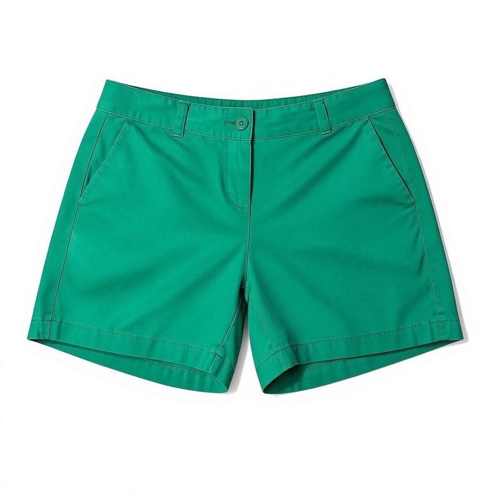 Ann Taylor Size 4 Kelly Green Women's Chino Shorts Resortwear Preppy Spring Lake